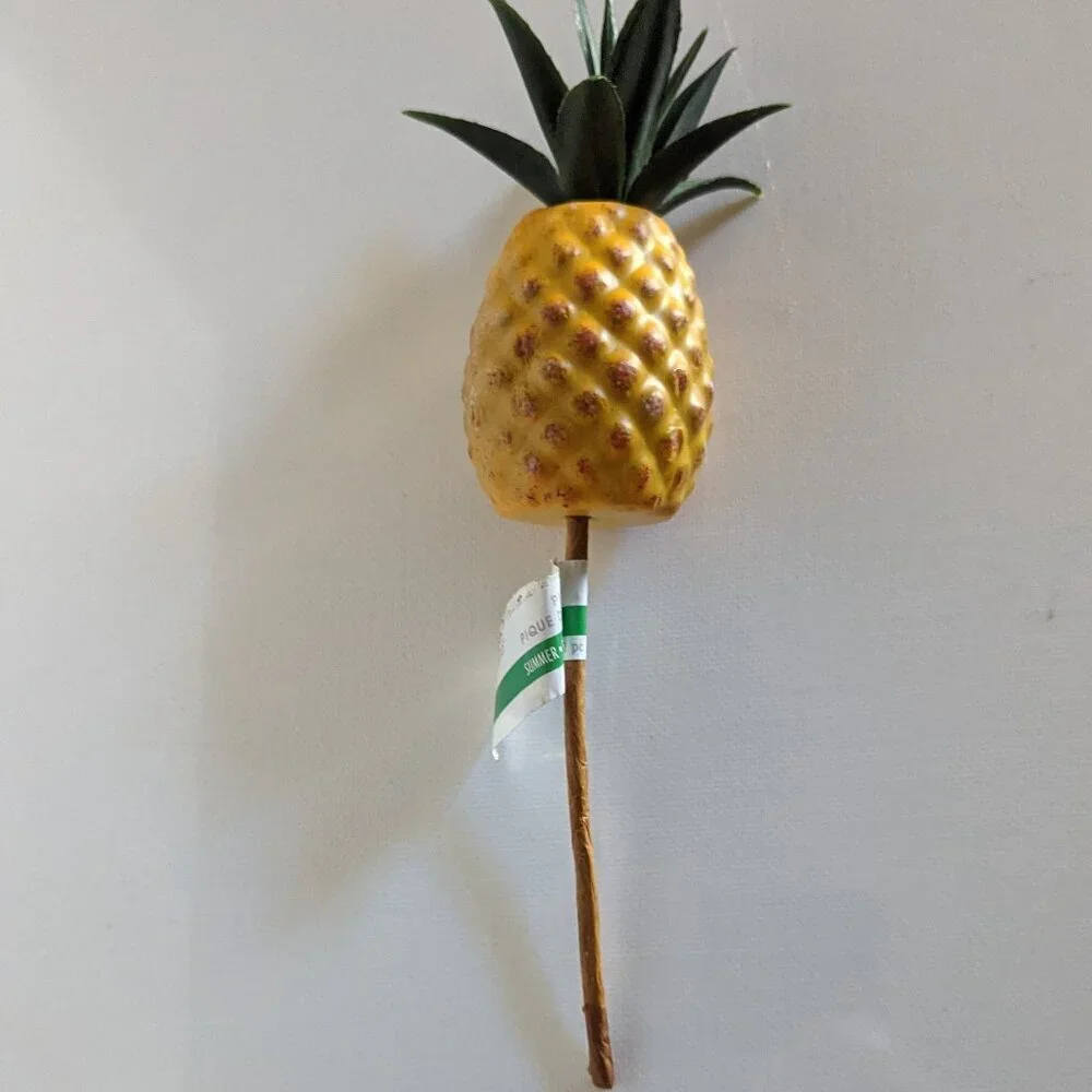 NWT Pineapple Plant Pick Tropical Outdoor Summer Home Decor Michael's Ashland